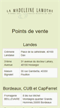 Mobile Screenshot of madeleines-lamothe.com